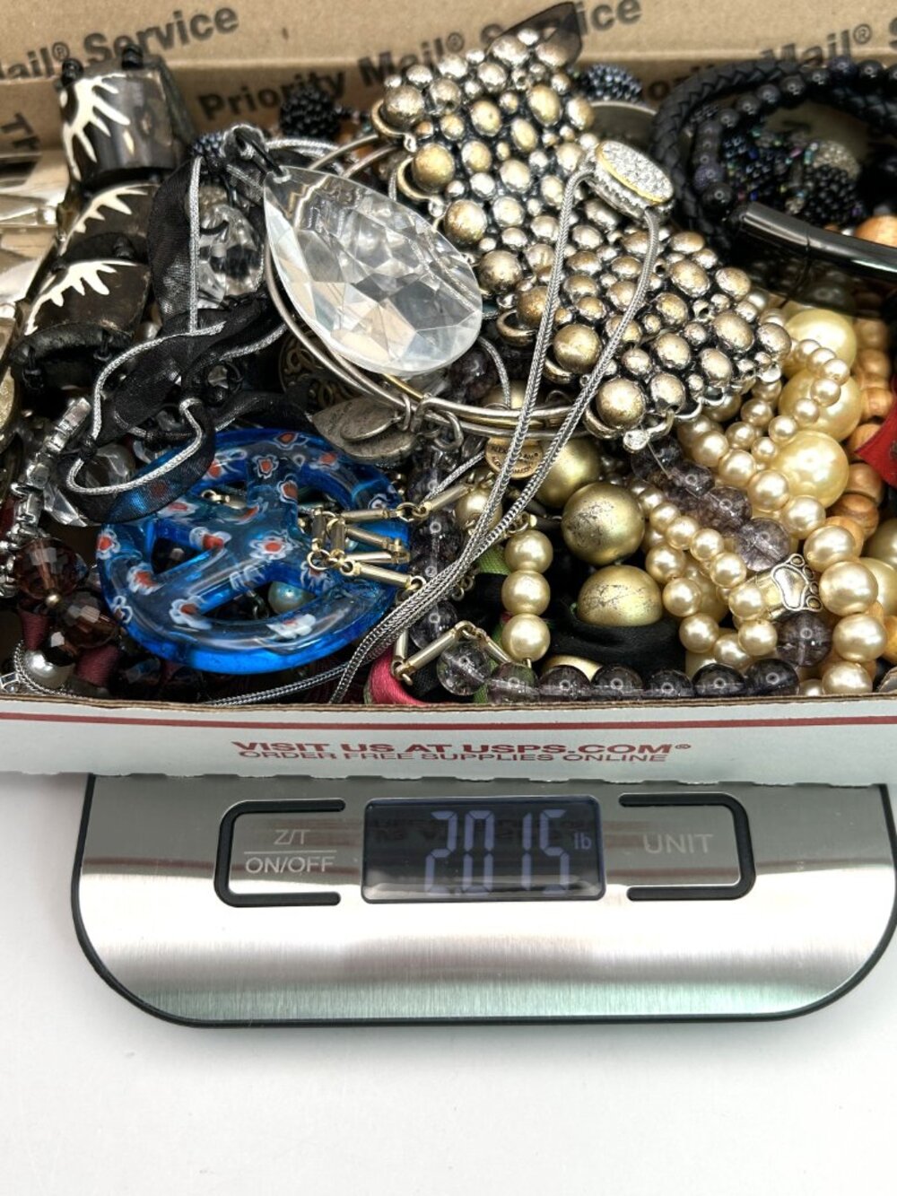 2 lbs Jewelry Lot Vintage to Now Costume Wear Resell Craft